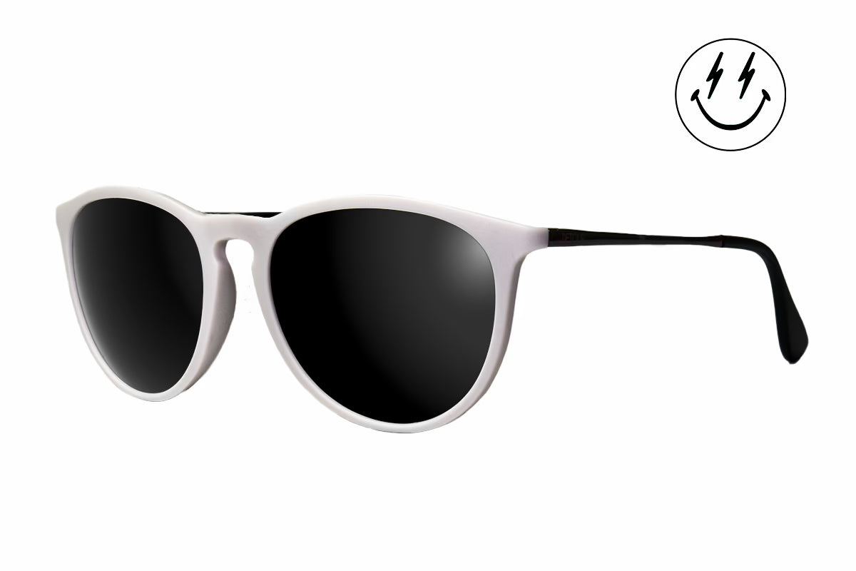 Hurricane - Matte Off White - Jett Lambert -  Jet Black Polarized