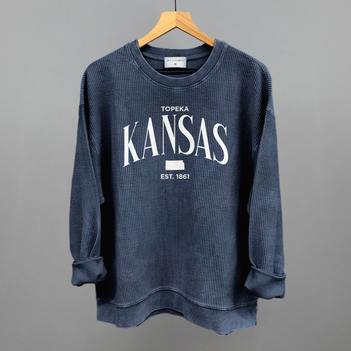 Kansas Est. 1861 (White)