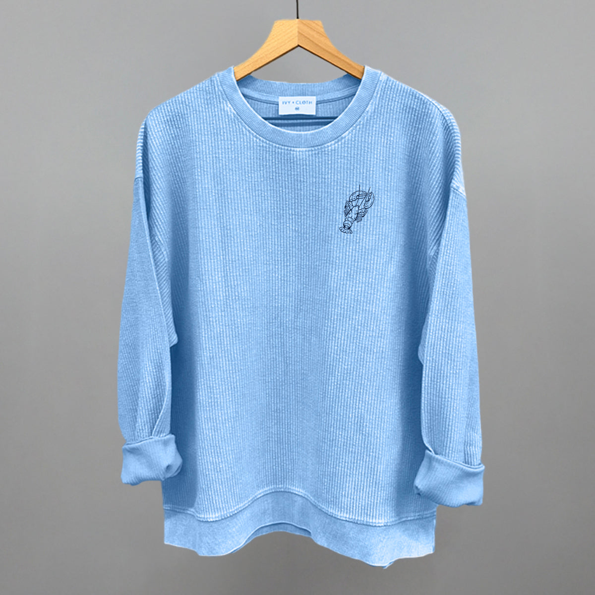 Lobster Doodle (Navy Blue) (Left Chest)