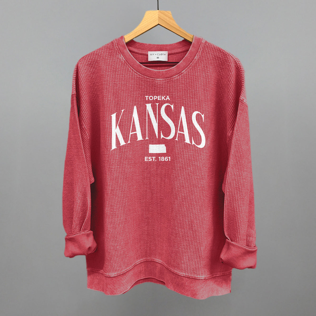 Kansas Est. 1861 (White)