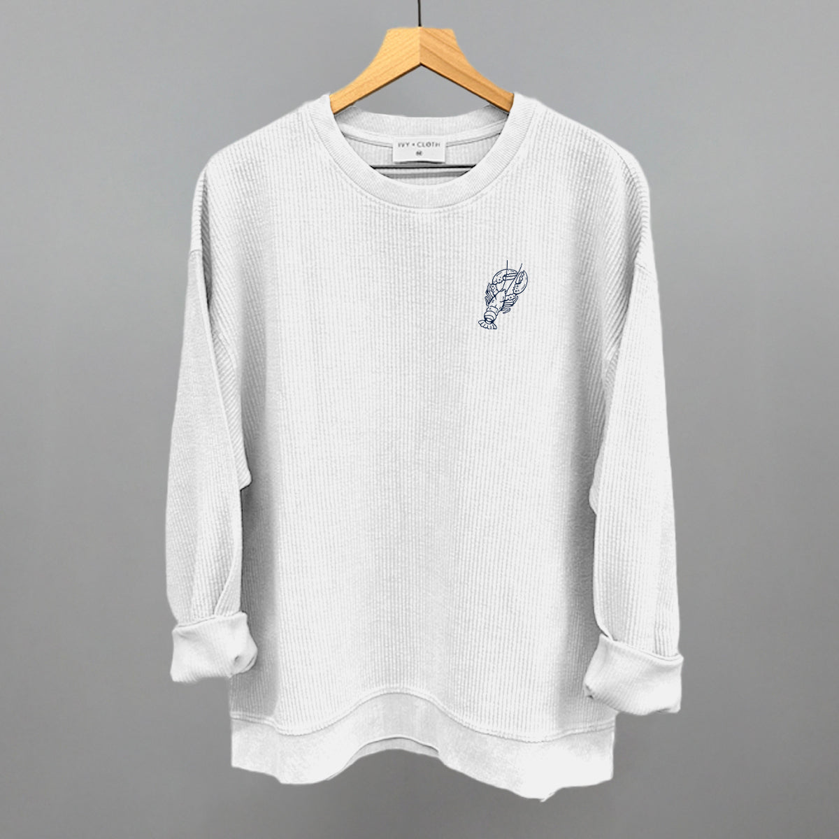 Lobster Doodle (Navy Blue) (Left Chest)