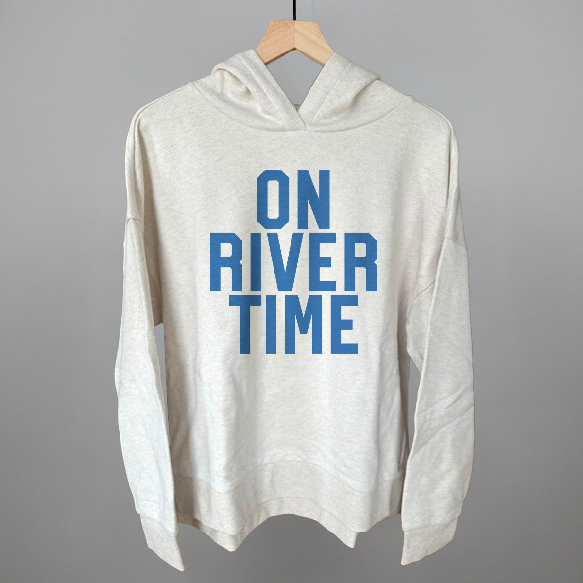 On River Time Block Letters