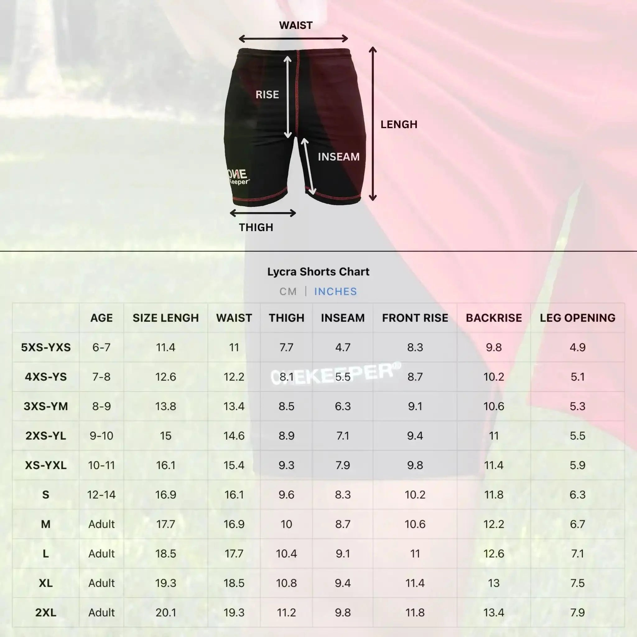 ONEKEEPER Goalkeeper Foam Padded Compression Shorts