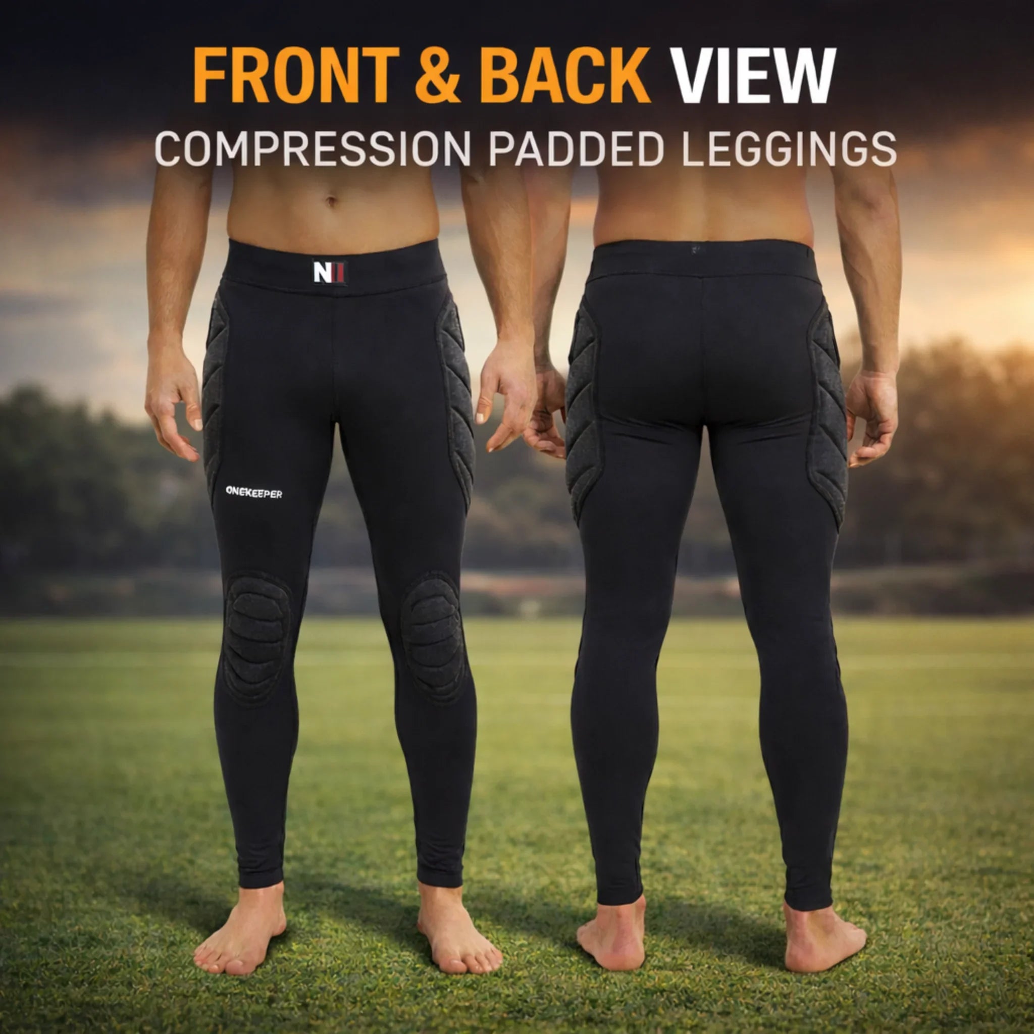 Goalkeeper Padded Leggings with Hip & Knee Protection