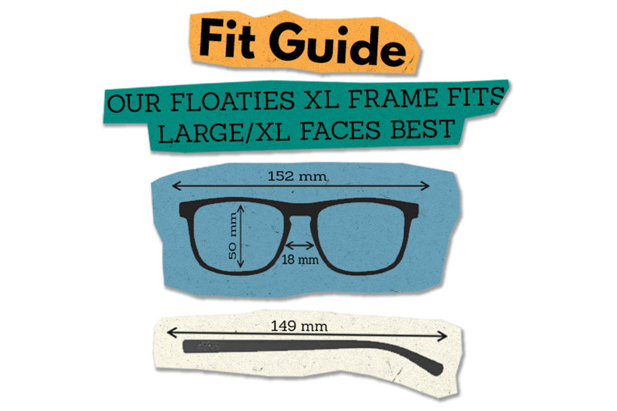 Floaties XL - Matte Black - Green Machine Lens Polarized