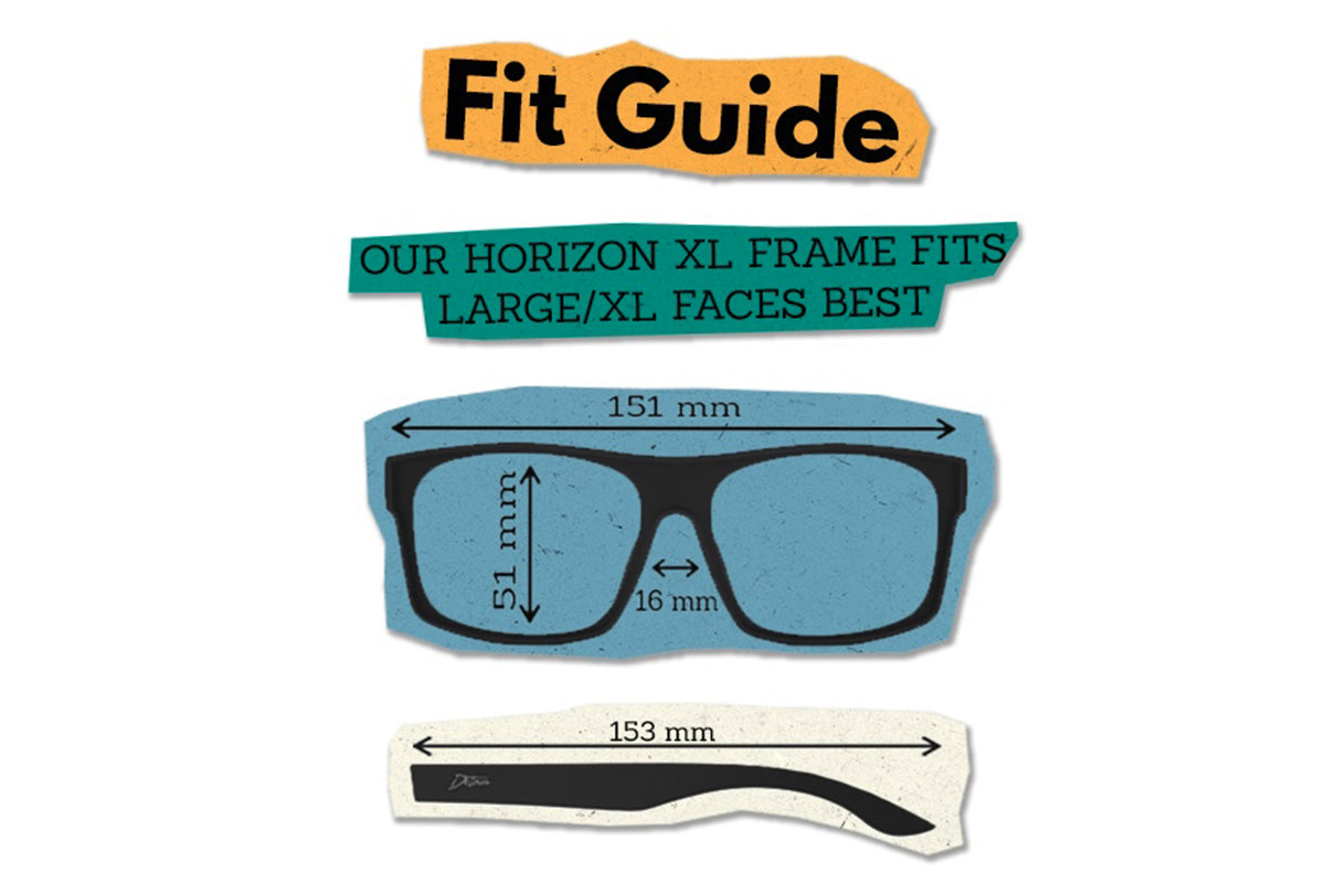 Horizon XL - Tortoise Fade - 24K Gold Polarized