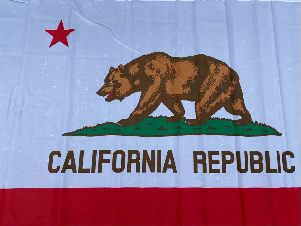 aerxemrbrae    California State Flag  90x150cm American Flag  material  Polyester usa Flag