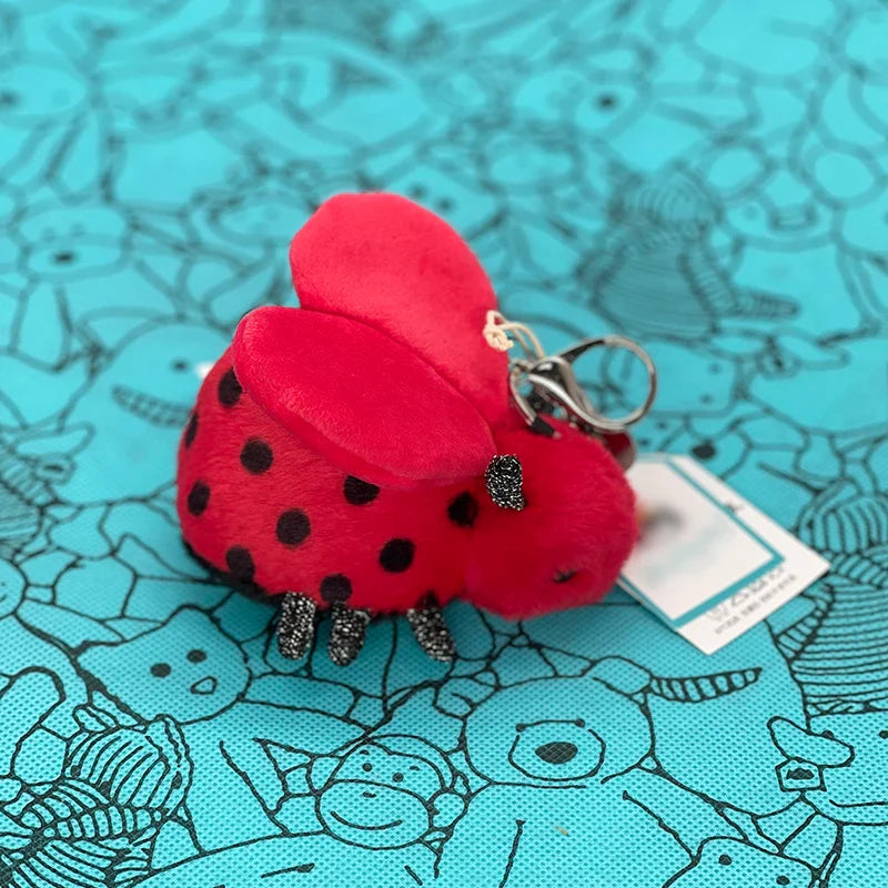 Golf Ball Plush Keychain, Jellyfish Keychain, Macaron Plush Toy, Cherry, Black Storm Cloud Plush JC Bag Charm