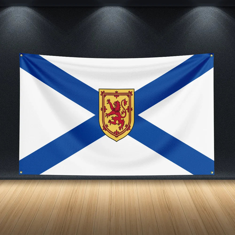 3X5Ft Scotland Royal Banner Tapestry Wall Flag Blue White Saltire Red Lion Shield National Heritage Home Decor European Display