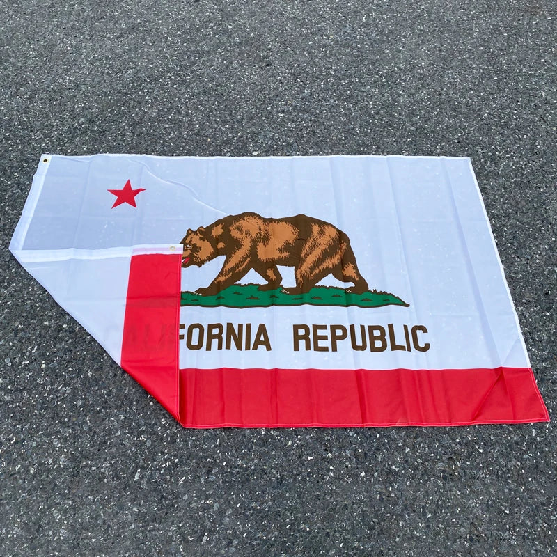 aerxemrbrae    California State Flag  90x150cm American Flag  material  Polyester usa Flag