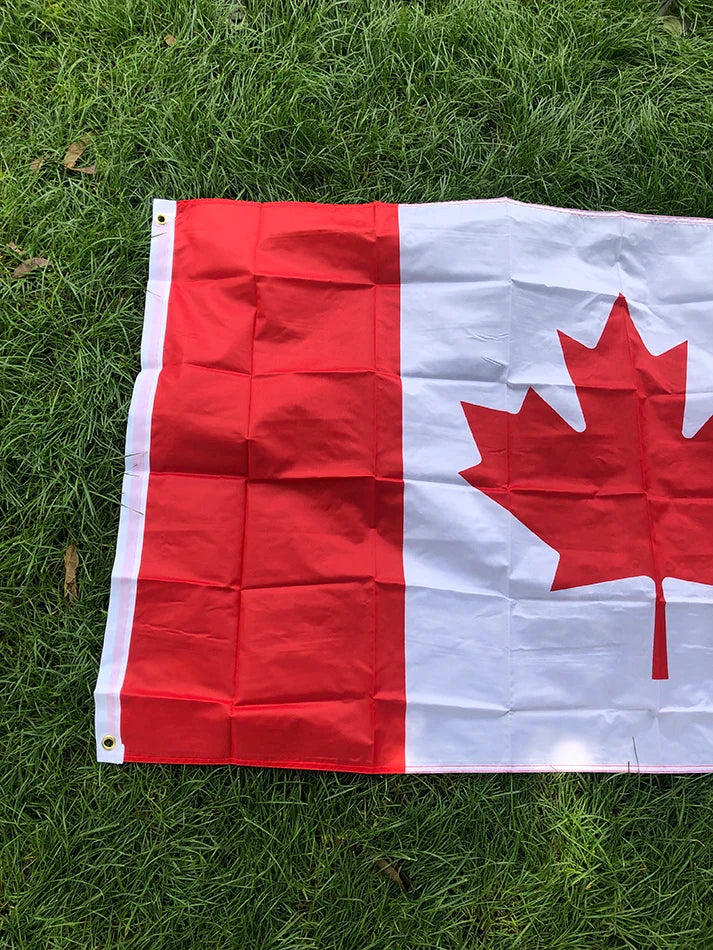 SKY FLAG free shipping great Canadian Flag  90*150cm hanging polyster 3x5fts Canada national flag banner for decoration