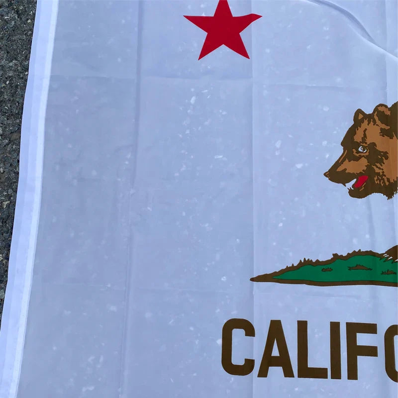 aerxemrbrae    California State Flag  90x150cm American Flag  material  Polyester usa Flag
