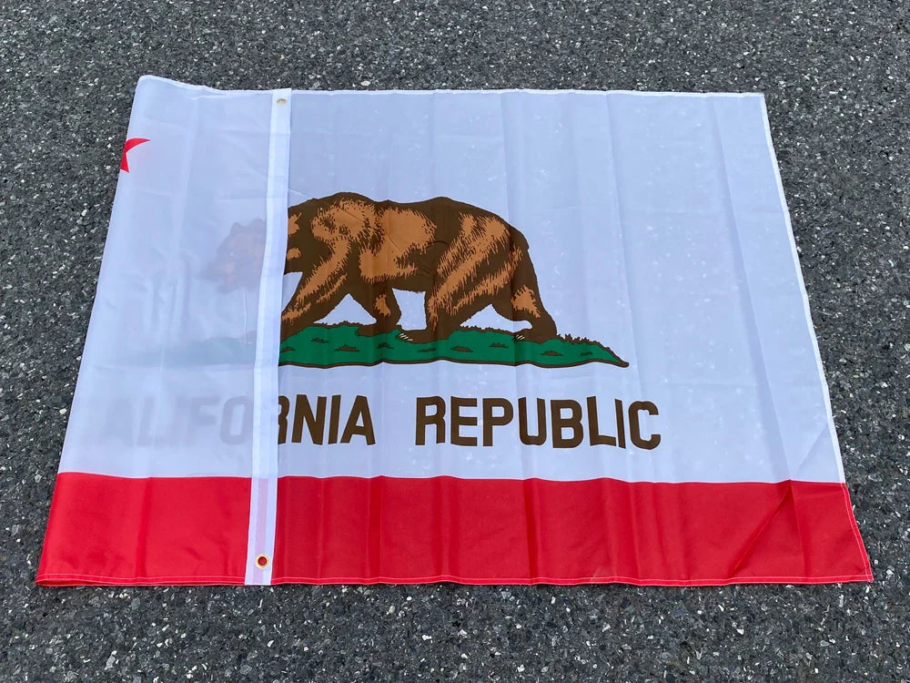 aerxemrbrae    California State Flag  90x150cm American Flag  material  Polyester usa Flag
