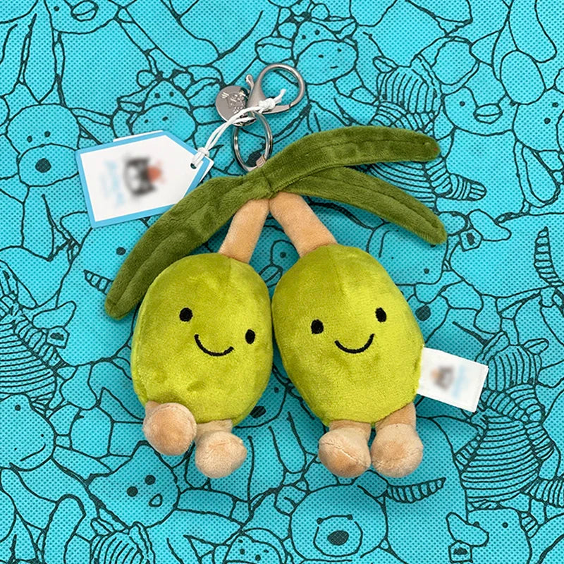Golf Ball Plush Keychain, Jellyfish Keychain, Macaron Plush Toy, Cherry, Black Storm Cloud Plush JC Bag Charm
