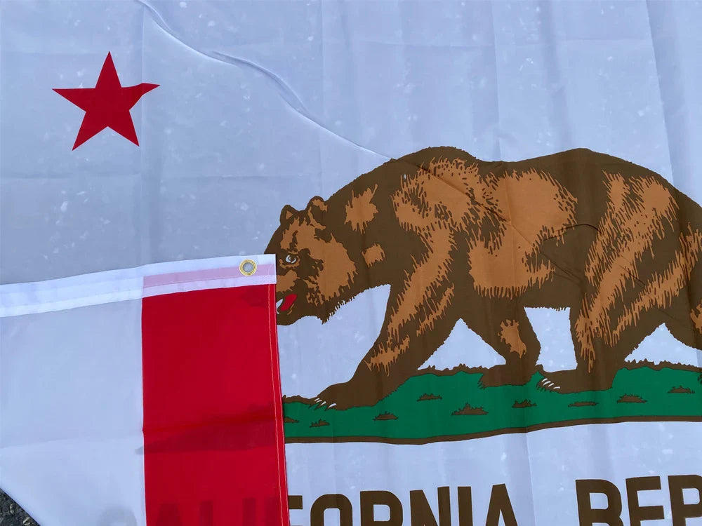 aerxemrbrae    California State Flag  90x150cm American Flag  material  Polyester usa Flag