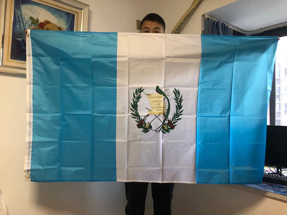 SKY FLAG free shipping 90x150cm Guatemala flag 3x5 Feet Super Poly football FLAG Indoor Outdoor Polyester hanging Flag