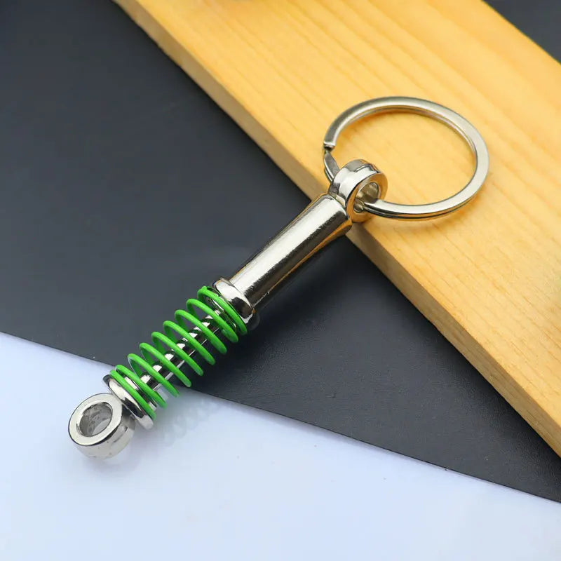 Creative Metal Mini Auto Parts Car Wheel Keychain Body Kit Enthusiast Keyring Accessories Key Ring Chain for Men Woman Gift