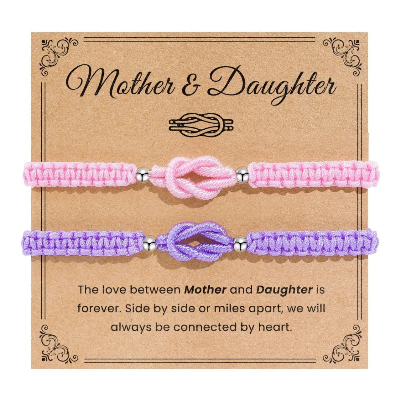 Pinky Promise Knot Couples Bracelets Anniversary Christmas Valentines I Love You Gifts for Boyfriend Girlfriend Women Men