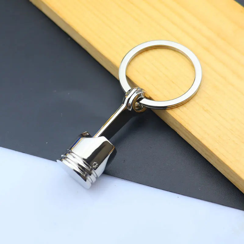 Creative Metal Mini Auto Parts Car Wheel Keychain Body Kit Enthusiast Keyring Accessories Key Ring Chain for Men Woman Gift