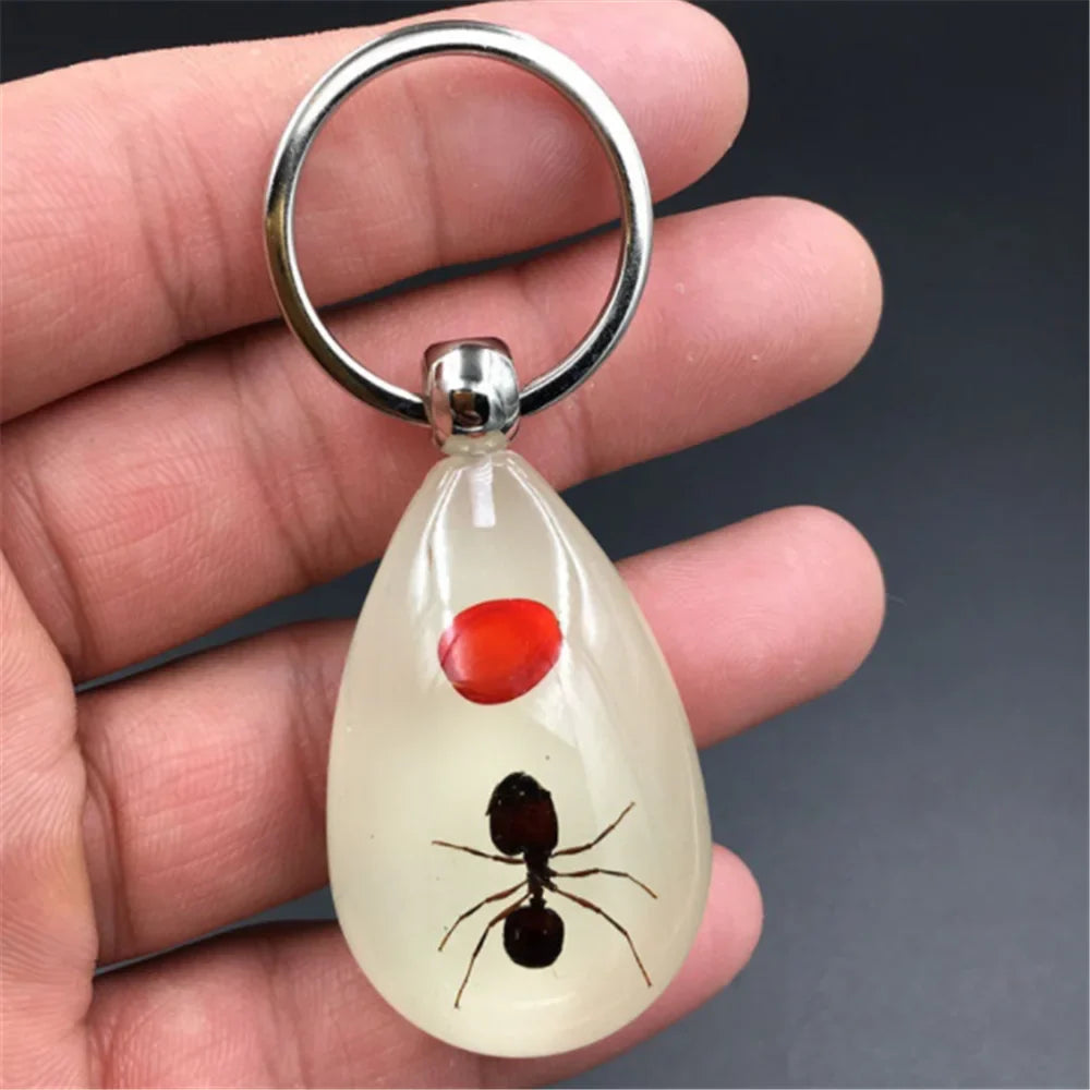 Car luminous amber insect keychain pendant for Citroen 2002 2004 2006 Daewoo c3 c4 2009
