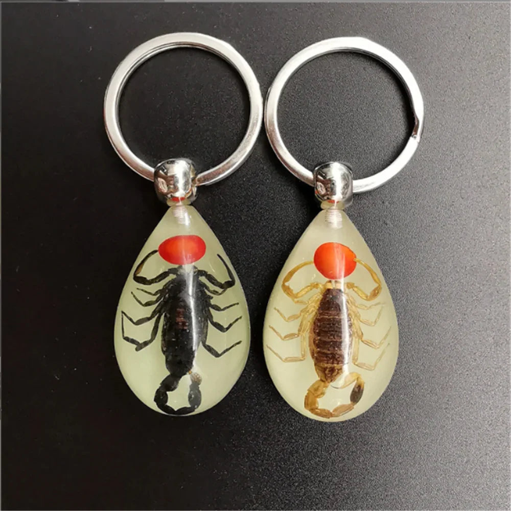 Car luminous amber insect keychain pendant for Citroen 2002 2004 2006 Daewoo c3 c4 2009