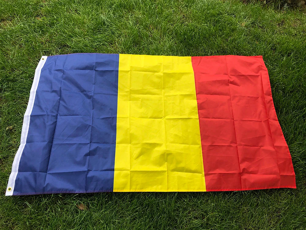SKY FLAG Romania Flag 90*150cm Hanging  blue yellow red ro rou Romania flag  Polyester standard Flag Banner For Decoration