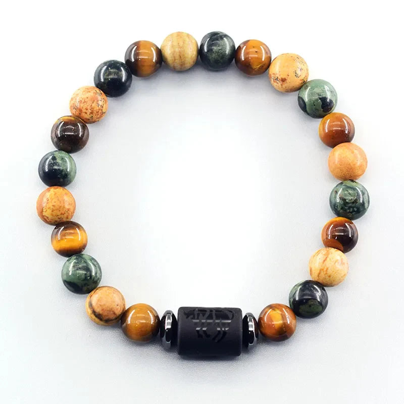 12 Constellation Signs Bracelet for Women Men 12 Zodiac Charm Bracelet Homme Capricorn Libra Leo Signs Jewelry on Hand Wholesale