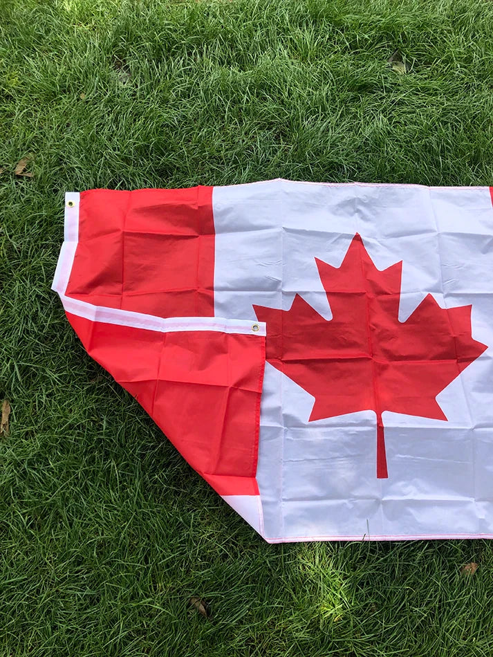 SKY FLAG free shipping great Canadian Flag  90*150cm hanging polyster 3x5fts Canada national flag banner for decoration