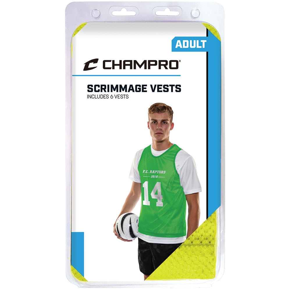 SCRIMMAGE MICRO MESH SOCCER PINNIE 6 PACK