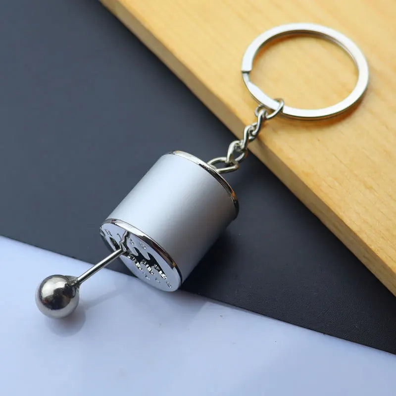 Creative Metal Mini Auto Parts Car Wheel Keychain Body Kit Enthusiast Keyring Accessories Key Ring Chain for Men Woman Gift