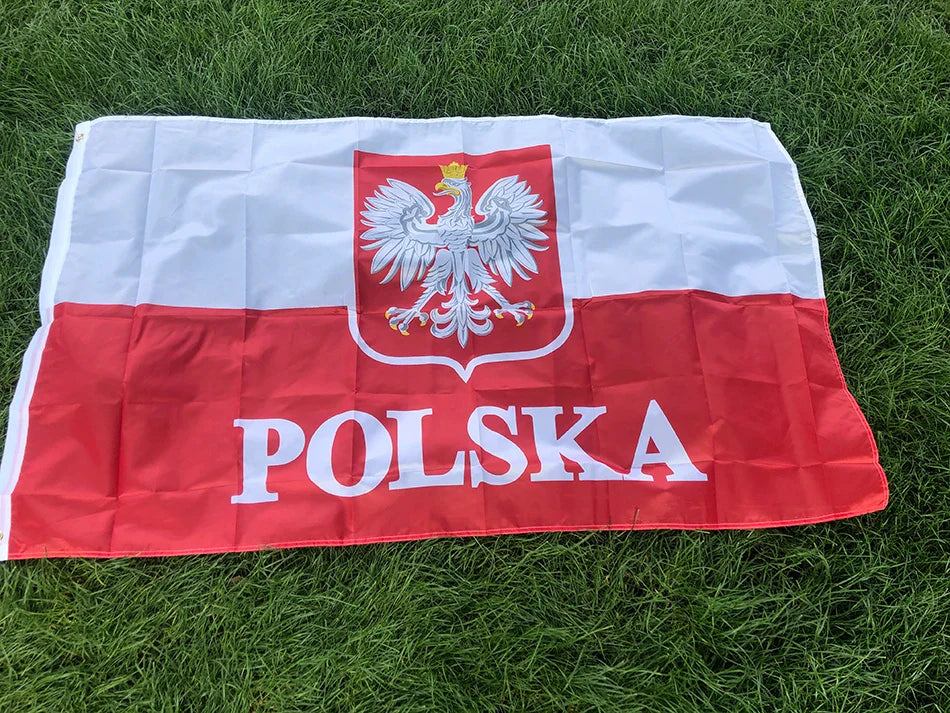 SKY FLAG 90*150cm The Republic Of Poland Eagle flag polish flags white red EU Poland flags Indoor Outdoor Home Decoration