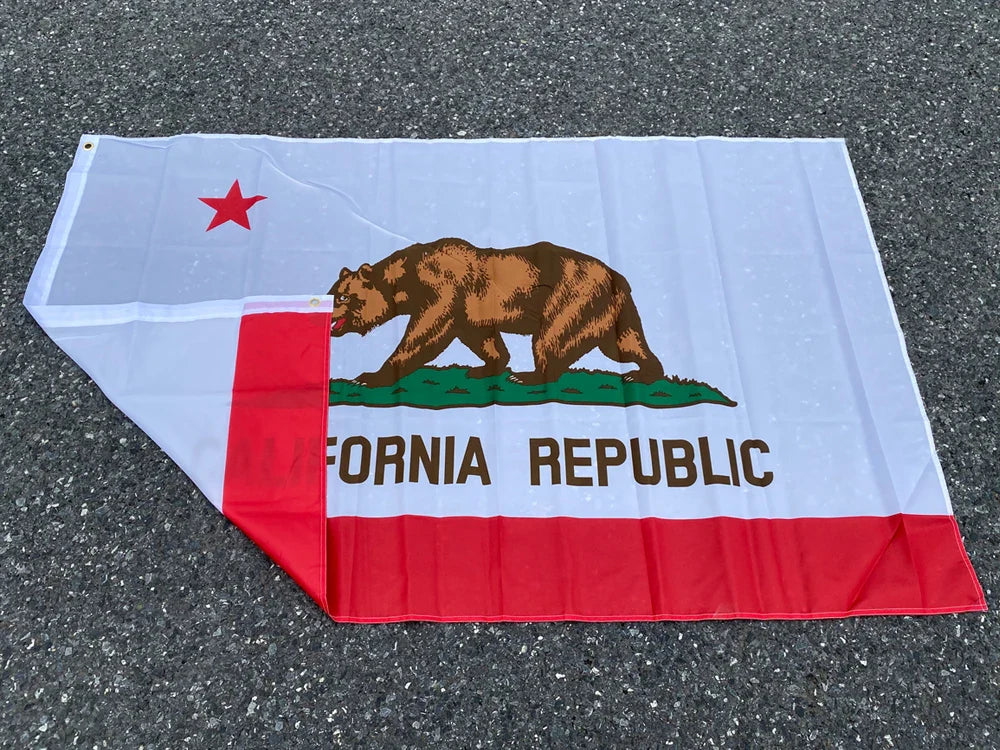 aerxemrbrae    California State Flag  90x150cm American Flag  material  Polyester usa Flag