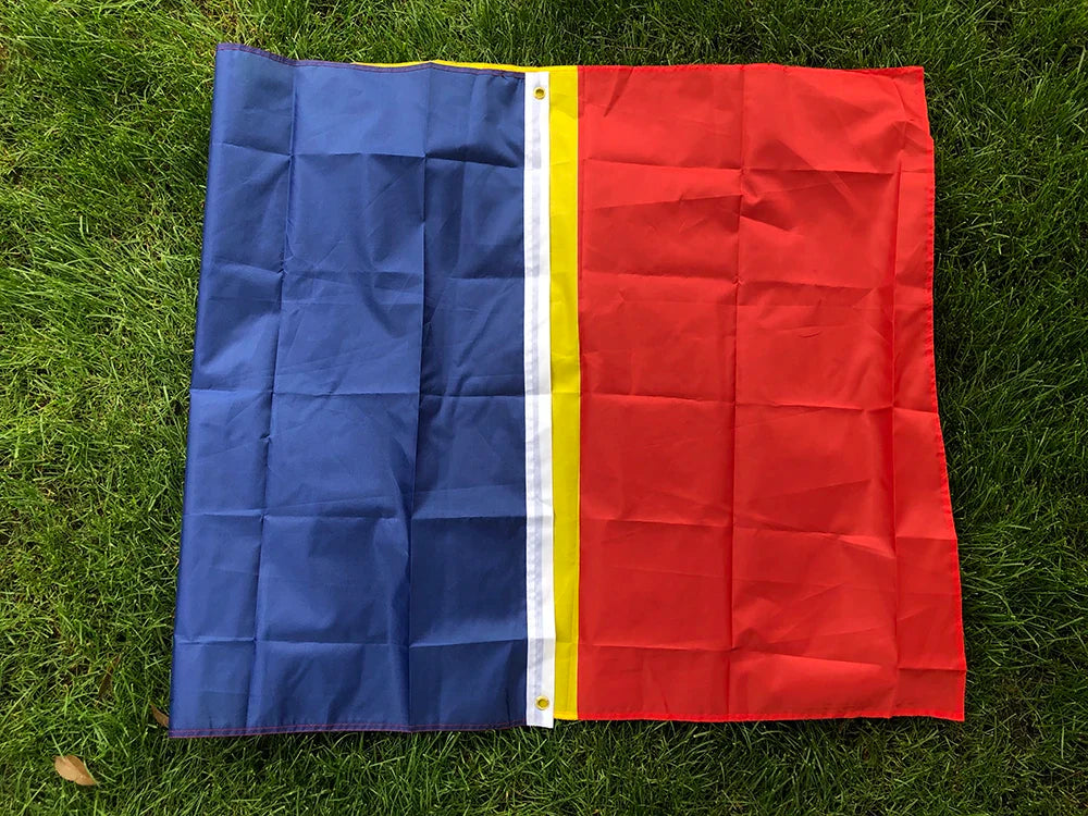 SKY FLAG Romania Flag 90*150cm Hanging  blue yellow red ro rou Romania flag  Polyester standard Flag Banner For Decoration