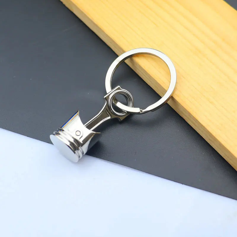 Creative Metal Mini Auto Parts Car Wheel Keychain Body Kit Enthusiast Keyring Accessories Key Ring Chain for Men Woman Gift