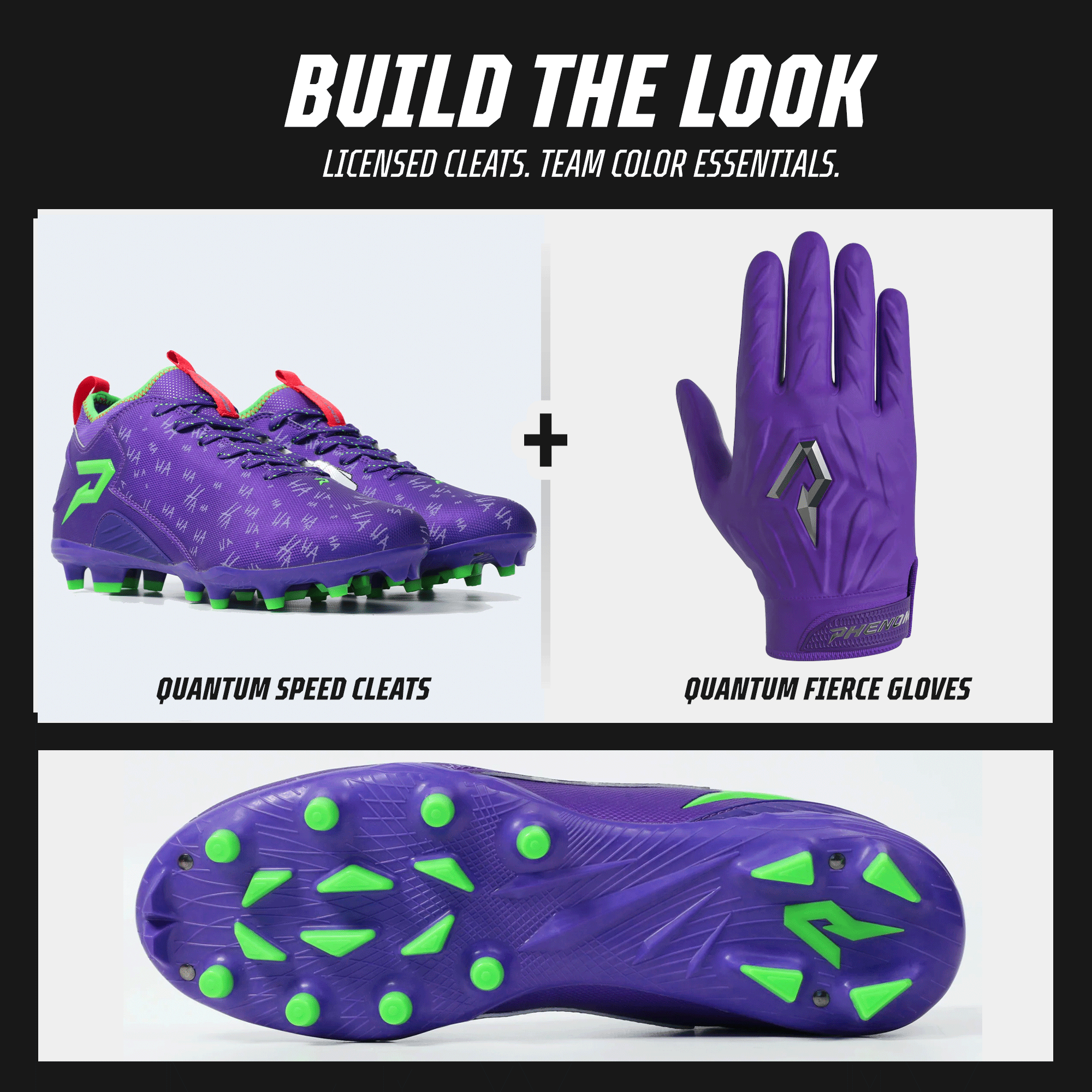 Classic 'The Joker' Cleats — Quantum Speed by Phenom Elite