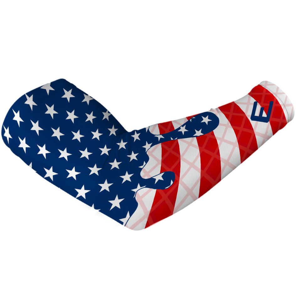 American flag-patterned product on a white background