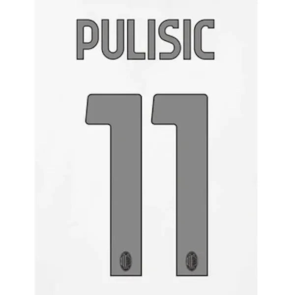 AC Milan 2023/24 Away Pulisic #11 Jersey Name Set