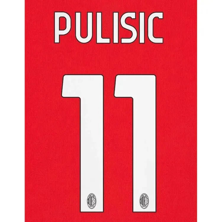 AC Milan 2024/25 Home PULISIC #11 Official Name Set