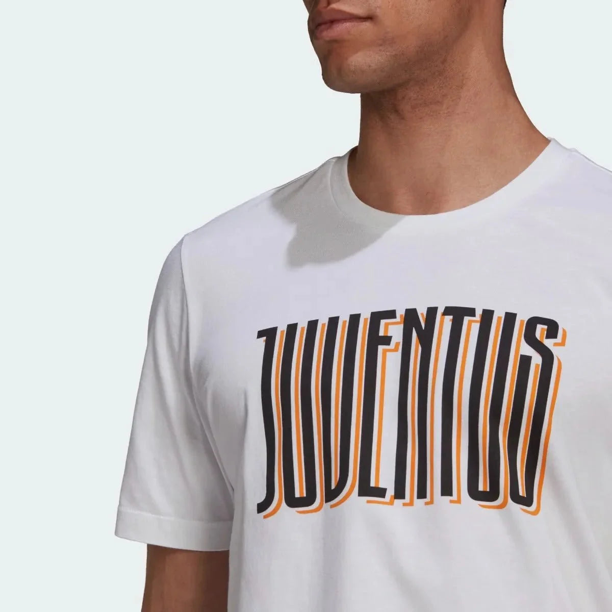 adidas 2021-22 Juventus Street Graphic Tee - White-Black-Orange