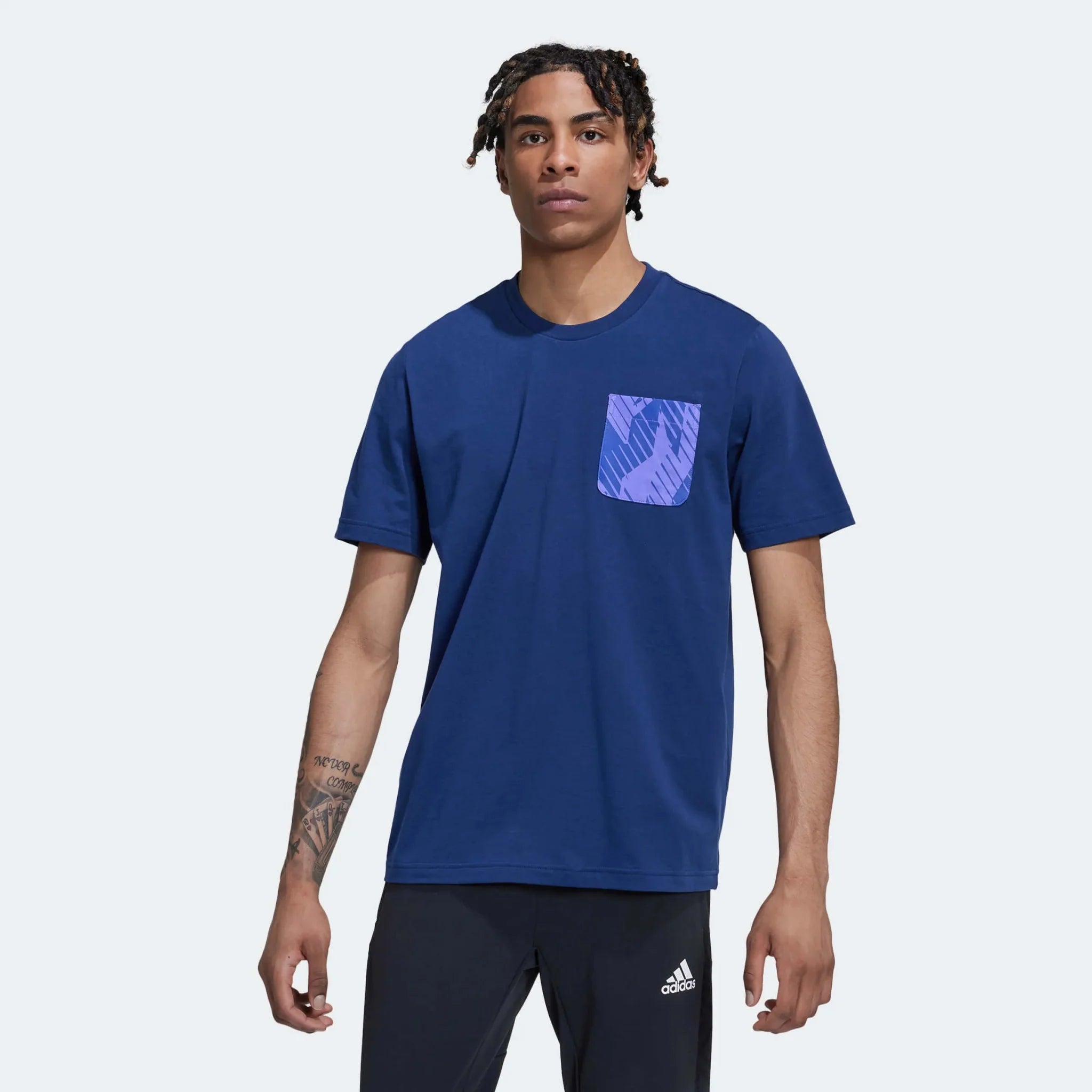 adidas 2022-23 Argentina Graphic Tee Night Indigo
