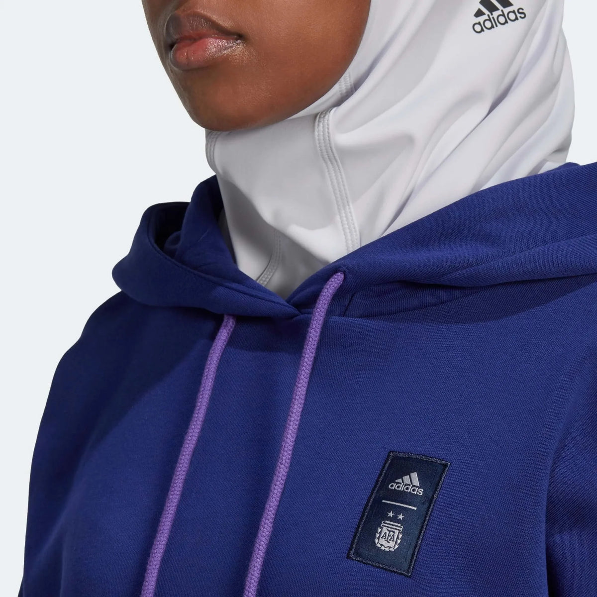 adidas 2022-23 Argentina Women's 3 Stripe Hoody Legacy Indigo
