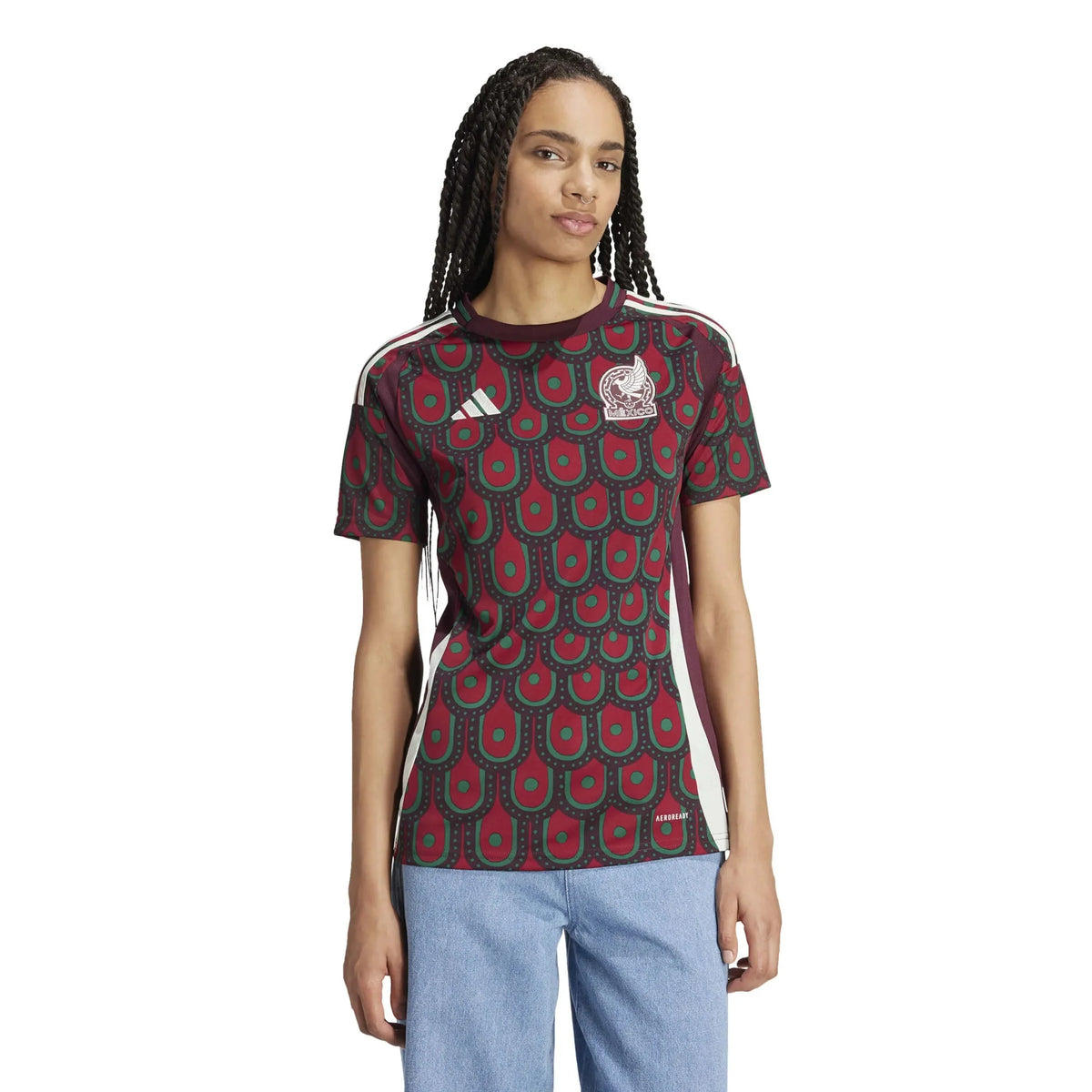 adidas 2024-25 Mexico Women's Stadium Home Jersey