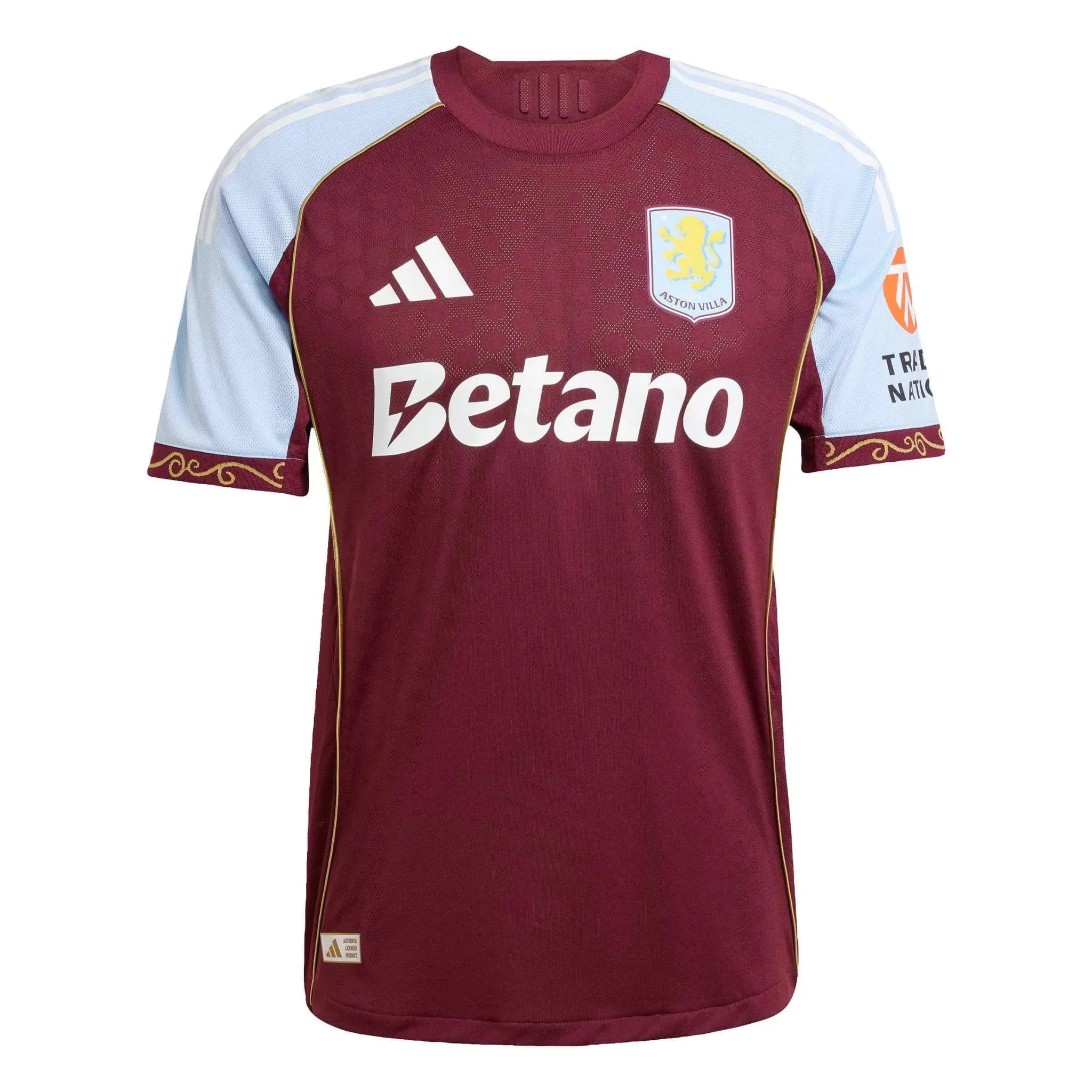 adidas 2025-26 Aston Villa Men's Authentic Home Soccer Jersey