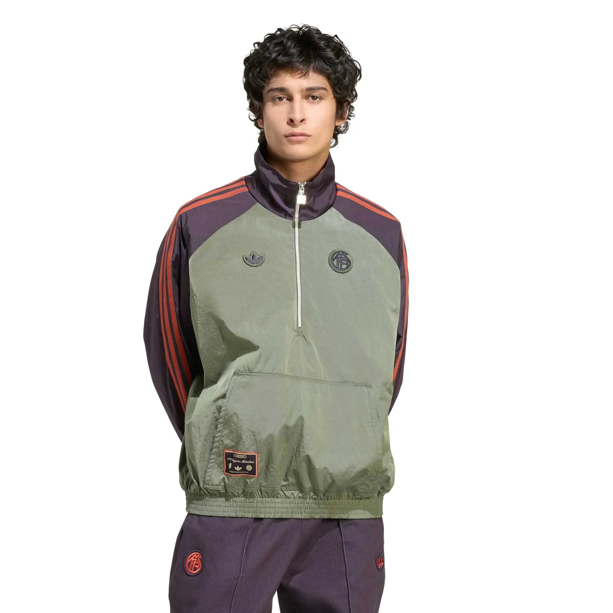 adidas 2025-26 Bayern Munich Men's Icon Half-Zip Jacket