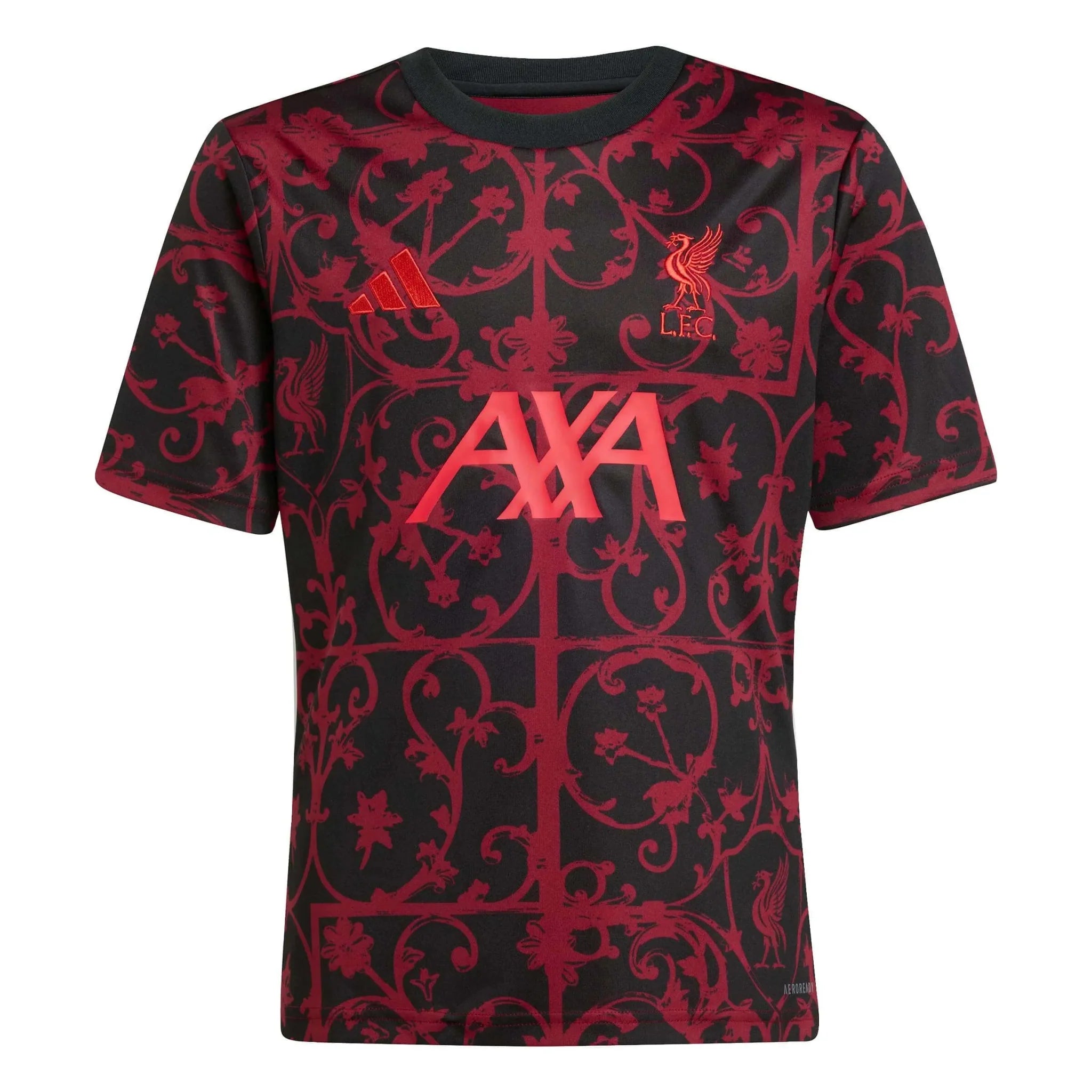 adidas 2025-26 Liverpool Youth Pre-Match Soccer Jersey