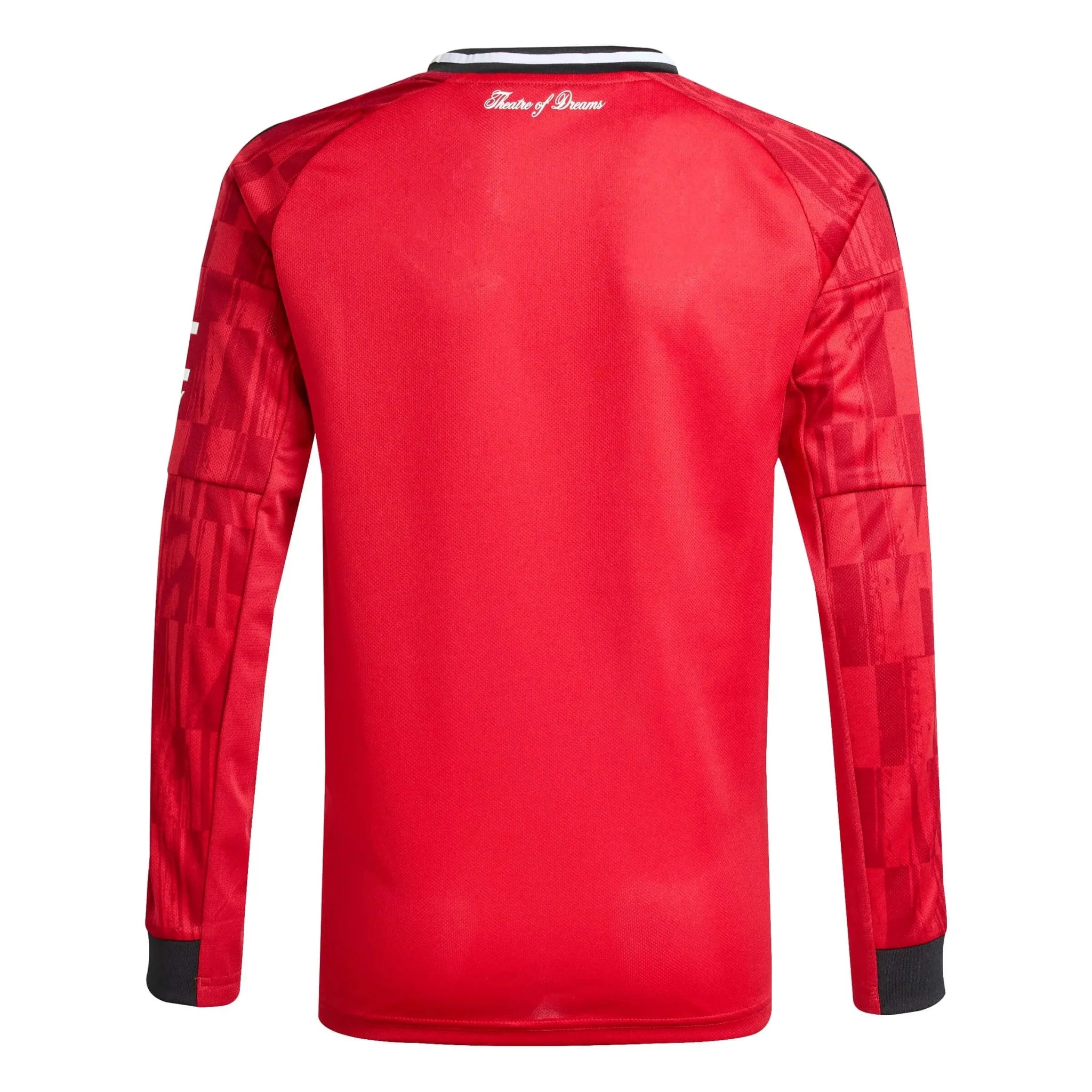 adidas 2025-26 Manchester United Youth Stadium Home Long-Sleeve Soccer Jersey