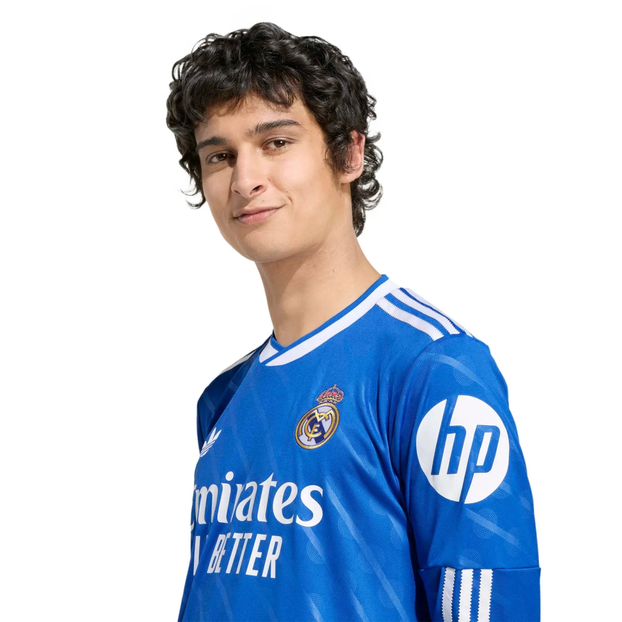 adidas 2025-26 Real Madrid Men's Stadium Third Long-Sleeve Soccer Jersey