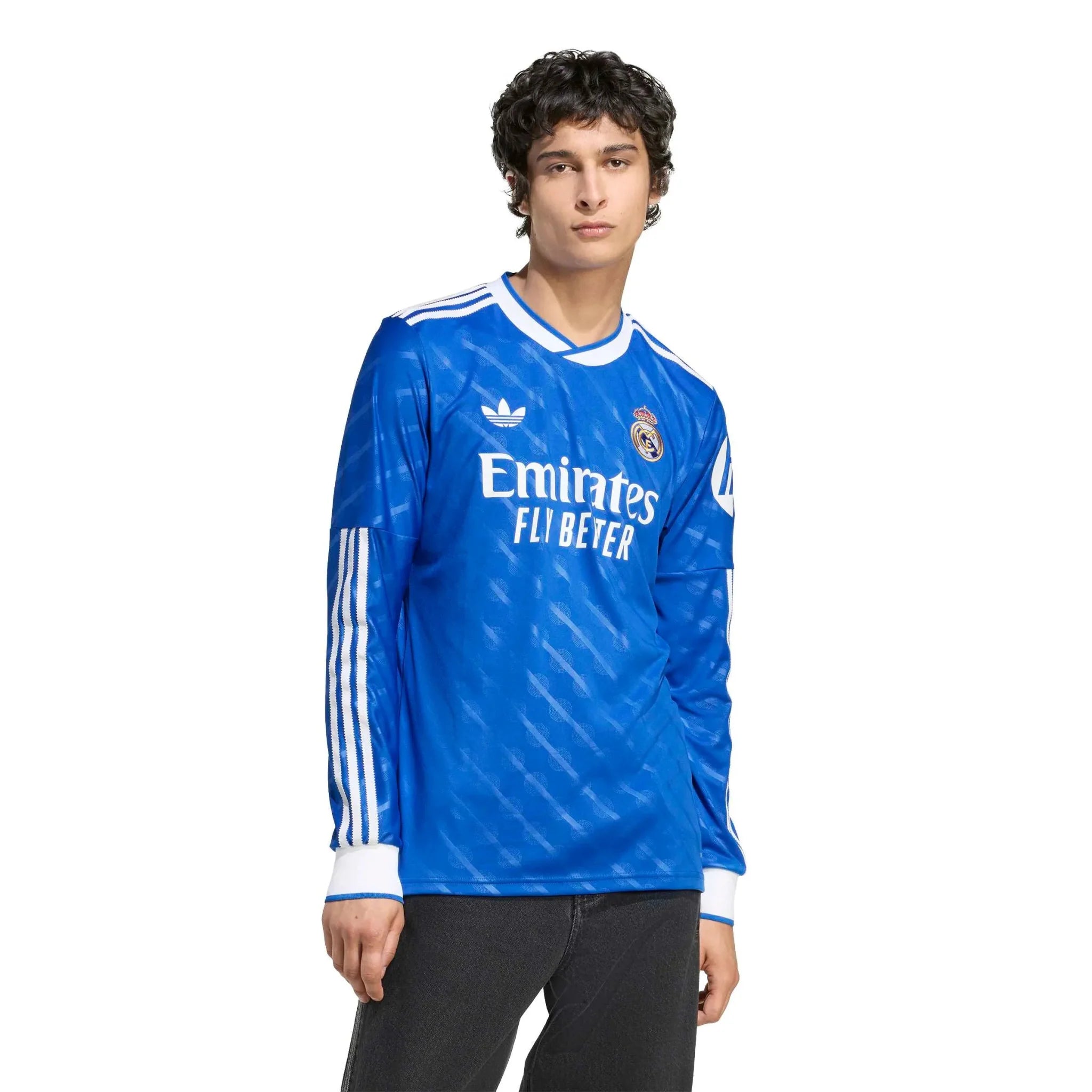 adidas 2025-26 Real Madrid Men's Stadium Third Long-Sleeve Soccer Jersey