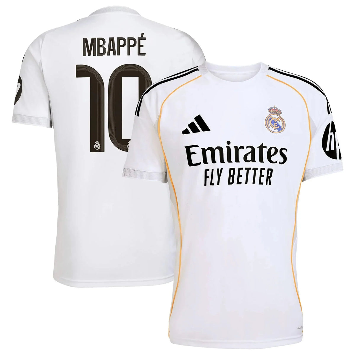adidas 2025-26 Real Madrid Youth Stadium Home Soccer Jersey