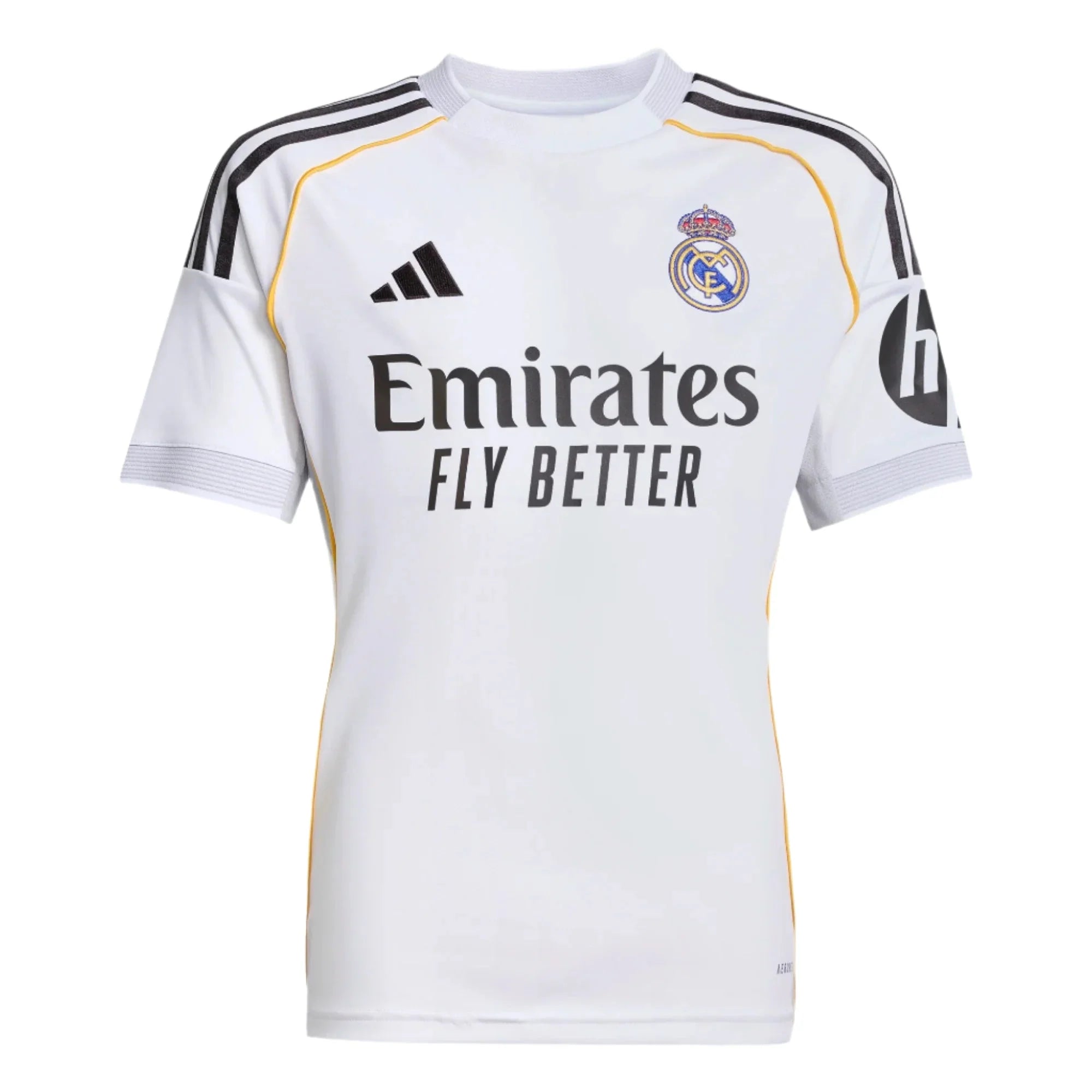 adidas 2025-26 Real Madrid Youth Stadium Home Soccer Jersey
